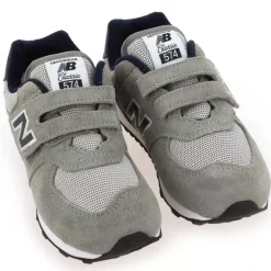 574 Be1 Velcro - Gris Marine