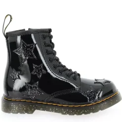 1460 Patent Lamper & Cosmic Glitter - Noir Glitter
