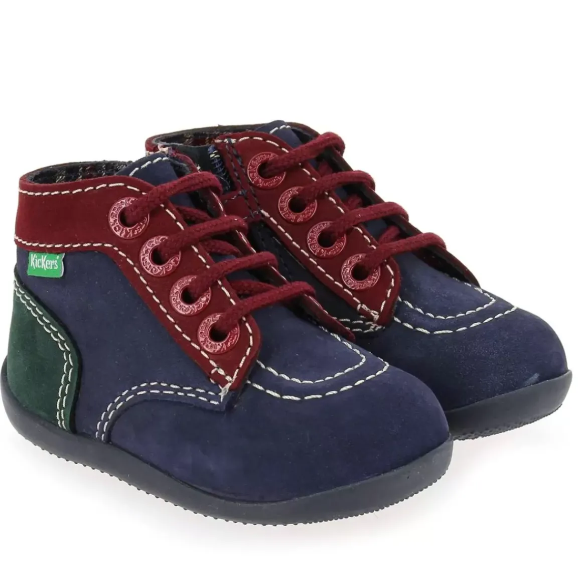 Bonzip - 2 Tricolor - Marine Rouge