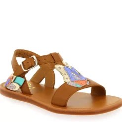 Plagette Papillon - Camel Multi