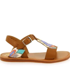 Plagette Papillon - Camel Multi