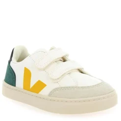 Small V12 Velcro - Blanc Jaune