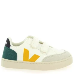 Small V12 Velcro - Blanc Jaune