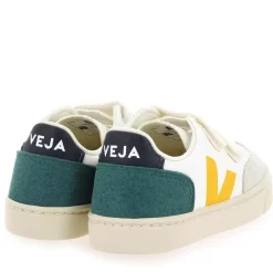 Small V12 Velcro - Blanc Jaune