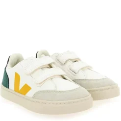 Small V12 Velcro - Blanc Jaune